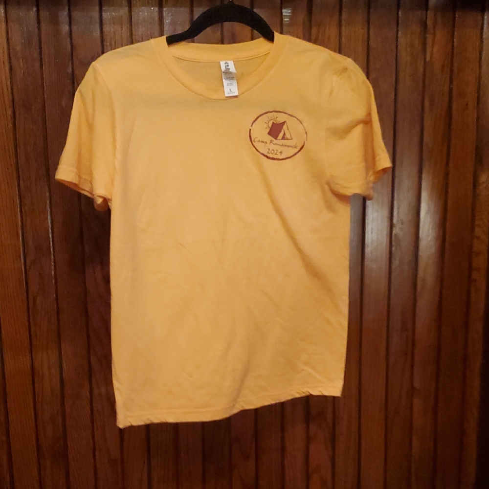 3 For $18 TULTEX Orange Women's T-Shirt CAMP RUNAMUCK